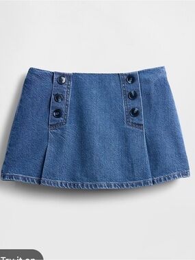 GapStudio Denim Sailor Skort size 10/30